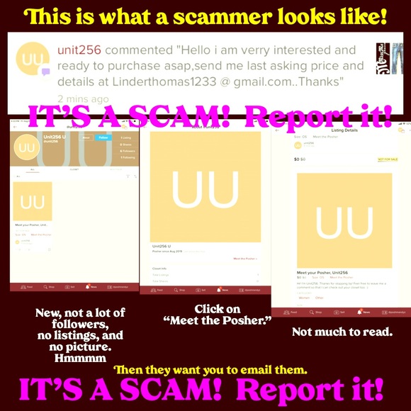 Other - PLEASE SHARE - SCAMMERS